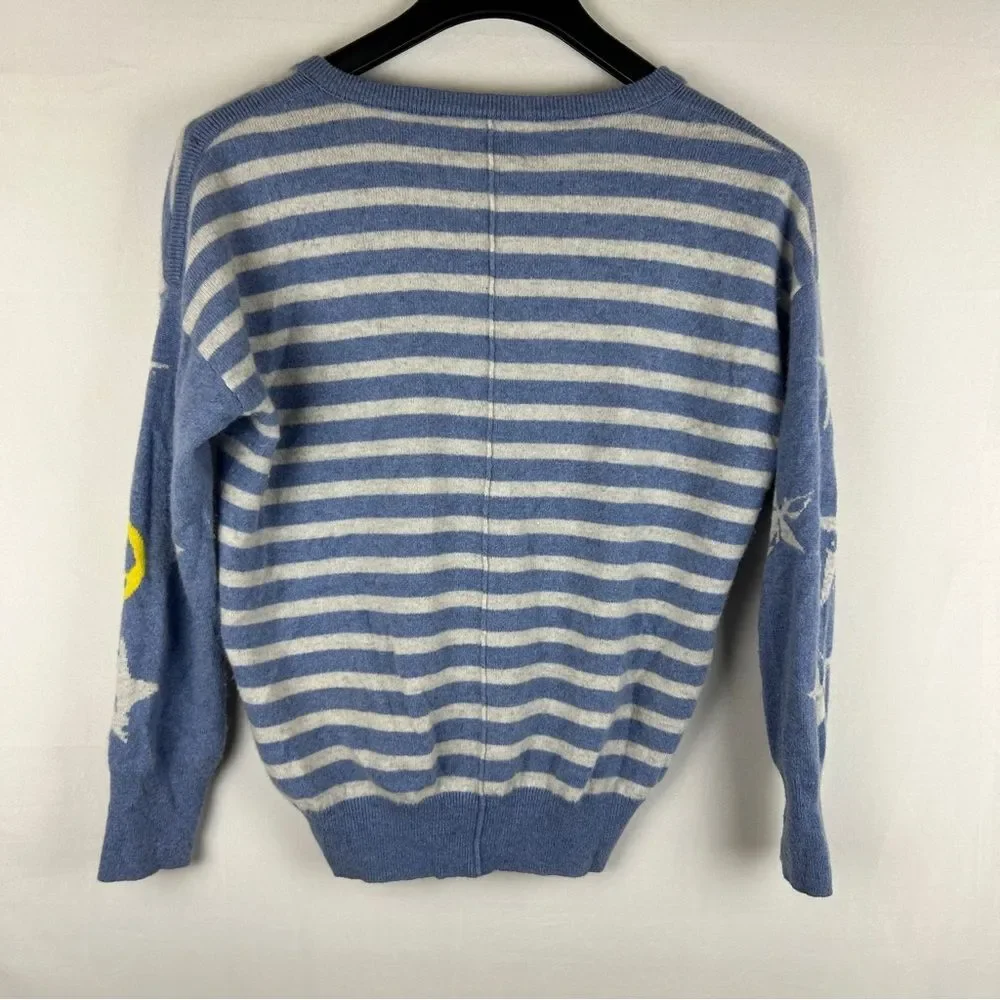 LABEL+thread Women's Cashmere Prep Star Vee sweater size XS
